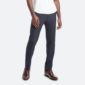 Kenneth Cole Reaction Dress Pants Mens 34x32 Navy Straight Leg Rayon Stretch NWT